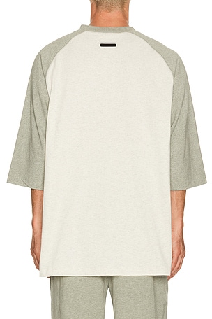 Fear of God ESSENTIALS Signature Baseball Tee in Cream
