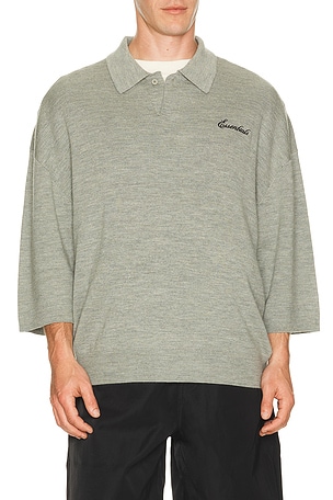 Signature 3/4 Sleeve 90's Knit Polo Fear of God ESSENTIALS