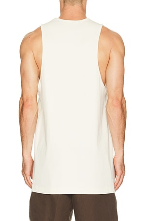 Fear of god essentials camiseta tirantes rib en color blanco