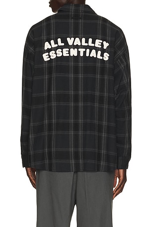 Fear of God ESSENTIALS Button Up Shirt in Black