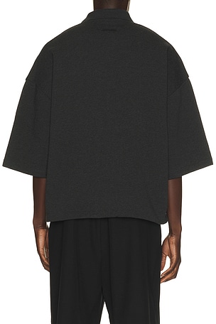 Fear of God ESSENTIALS Panelled Crop Polo in Grey