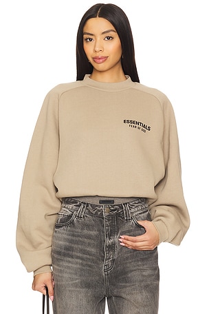 Cropped Crewneck Sweatshirt Fear of God ESSENTIALS