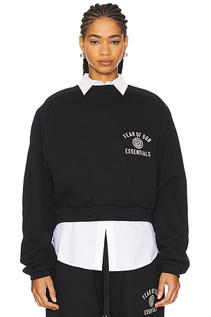 Cropped Crewneck Sweatshirt Fear of God ESSENTIALS