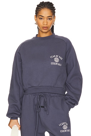 Cropped Crewneck Sweatshirt Fear of God ESSENTIALS