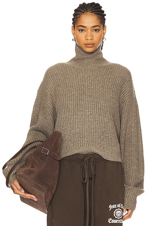 Cropped Turtleneck Sweater Fear of God ESSENTIALS