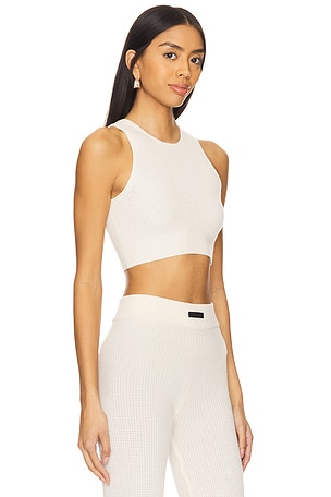 Fear of God ESSENTIALS Waffle Sport Tank in White