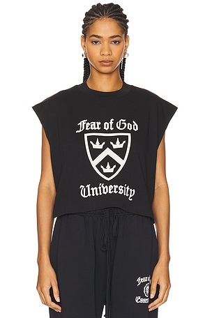 Cropped Muscle T-Shirt Fear of God ESSENTIALS