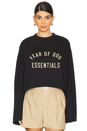 Cropped Long Sleeve T-Shirt Fear of God ESSENTIALS