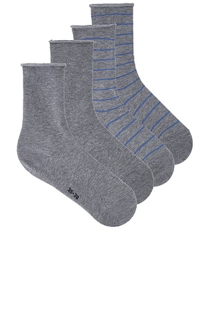 Happy Stripe 2-pack Sock FALKE