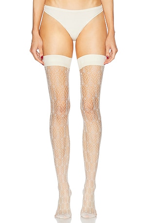 КОЛГОТКИ CREAM SWIRL STAY UP FALKE