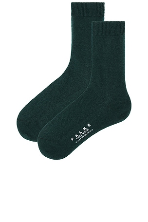 FALKE Cozy Wool Sock in Dark Green