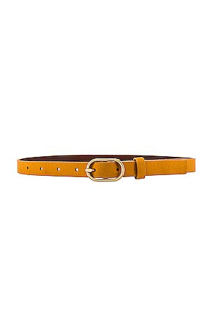 Frame Petit Oval Buckle Belt In Natural FRAME Denim Le Petit Oval Buckle Belt - Python Multi  main image 3