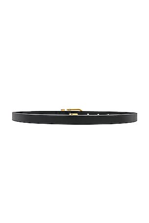 FRAME Petit Simple Art Deco Belt in Black