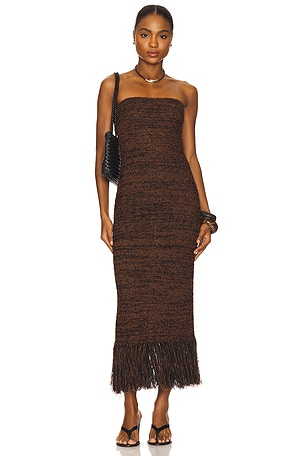 Boucle Fringe Dress FRAME