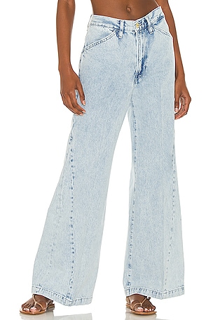 FRAME Le Baggy Palazzo in Whisper REVOLVE