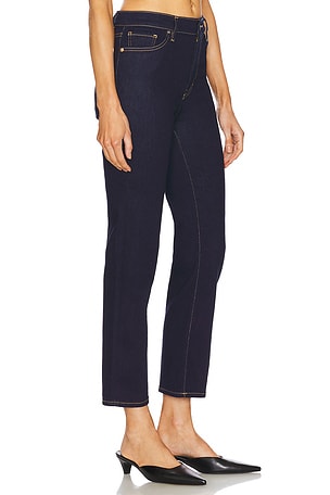 FRAME Le Sleek Straight Jeans in Denim-Dark