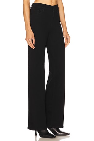 FRAME Le Slim Palazzo Long Jeans in Black