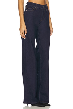 FRAME Le Slim Palazzo Long Jeans in Blue