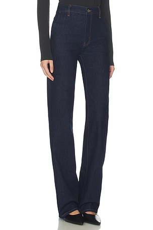FRAME The Straight Trouser Jeans in Blue. Size 34. Also