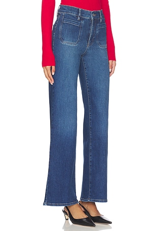 FRAME The Slim Palazzo Modernist Pocket in Blue