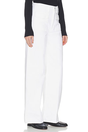 FRAME The Collegiate Pocket Jeans in White