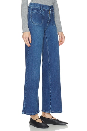 FRAME Le Slim Palazzo Modernist Pocket Jeans in Blue