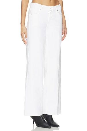 FRAME Low Rise Le Slim Palazzo Jeans in White