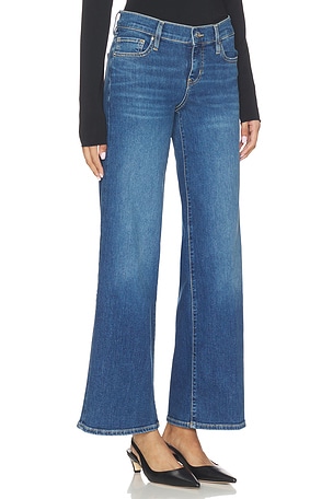 FRAME Low Rise Le Slim Palazzo Jeans in Blue