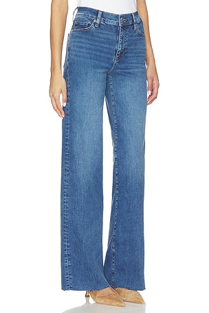 FRAME Le Slim Palazzo Long Jeans in Blue
