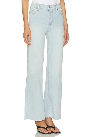 FRAME Le Slim Palazzo Jeans in Blue. Size 33. Also