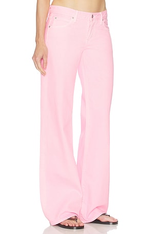 FRAME The Gris Wide Leg Jeans en Penk