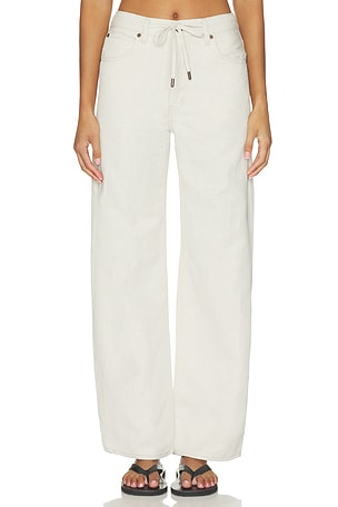 The Off Duty Drawstring Bow Jeans FRAME