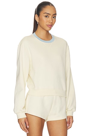 FRAME x Alexandra Leclerc The Monte Carlo Sweatshirt in Cream