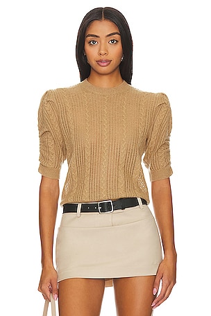 Ruched Sleeve Sweater FRAME