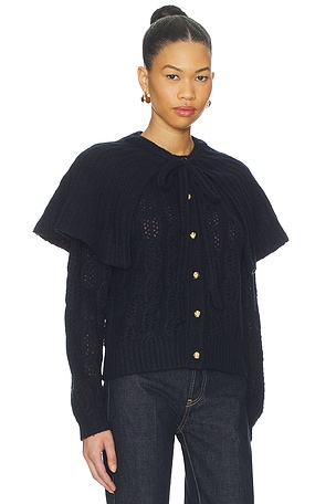 FRAME Cape Sweater in Navy. Size XS. Also