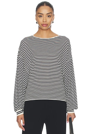 The Striped Slouchy Sweater FRAME