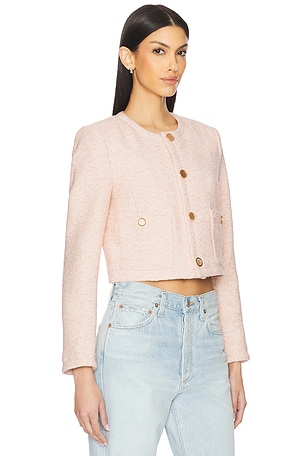 FRAME The Tweed Blazer in Pink