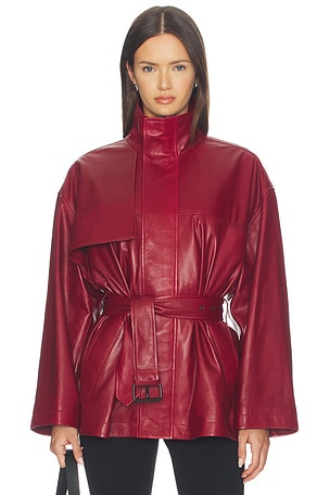 x Alexandra Leclerc The Alexandra Leather Trench FRAME
