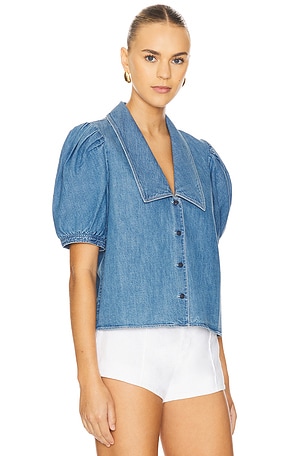 FRAME Sailor Blouse in Blue