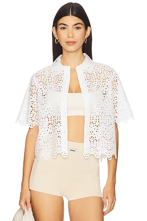 The Deco Eyelet Top FRAME