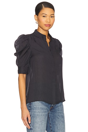 FRAME The Gillian Top in Navy