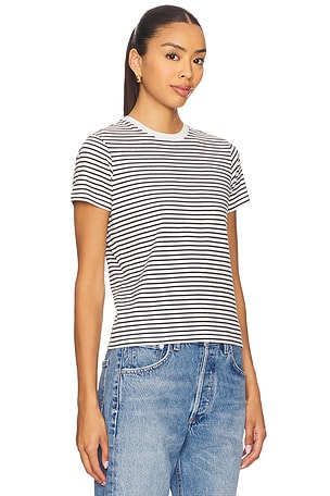 FRAME The Baby Tee in White