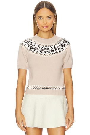 The Short Sleeve Cashmere Fairisle FRAME