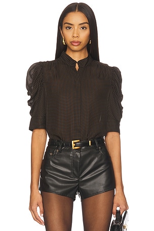 Houndstooth Gillian Top FRAME