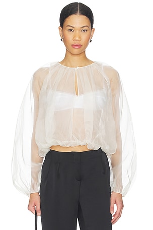 The Sheer Balloon Blouse FRAME