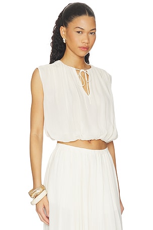 FRAME The Wave Top in Cream