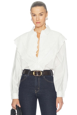 The Poplin Equestrian Shirt FRAME