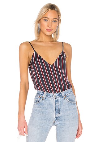 FRAME Classic Cami Top in Navy Multi | REVOLVE