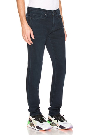 FRAME L'Homme Skinny Jean in Denim Dark,Blue