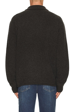 FRAME Shirt Sweater in Grey. Size XXL/2X. Also